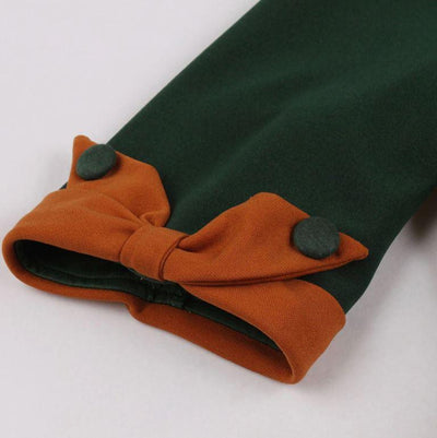 Rochie Vintage Verde De Toamna