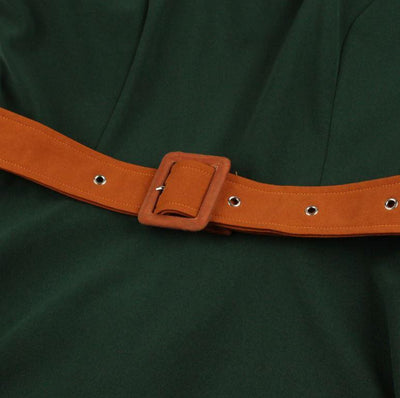 Rochie Vintage Verde De Toamna