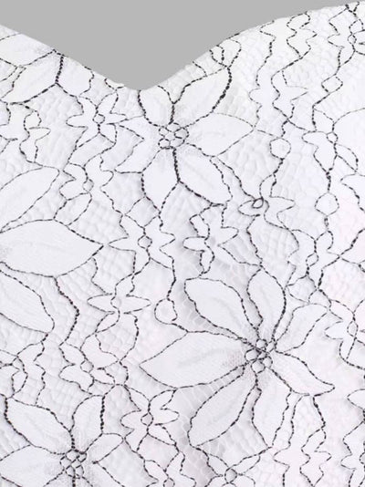 Rochie Vintage Albă Cu Broderie