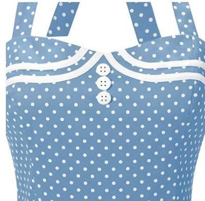 Rochie Boogie Woogie De Epocă Albastră