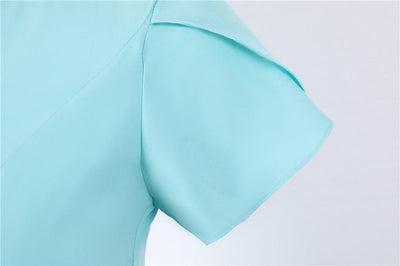 Rochie Vintage Nasturi Albastru