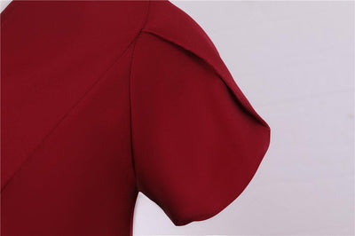 Rochie Vintage Nasturi Bordeaux