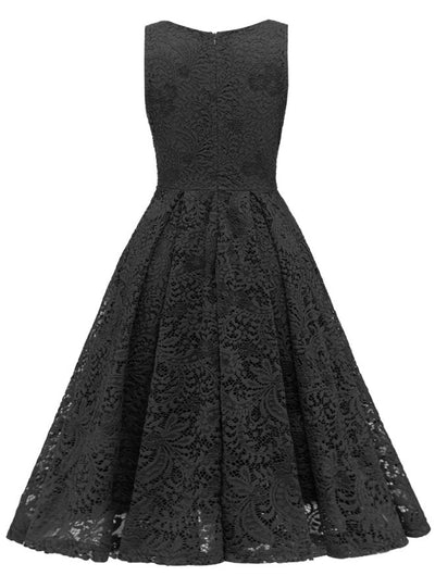 Rochie Vintage Neagra Cu Broderie
