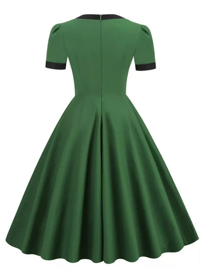 Rochie De Ceremonie Verde Vintage