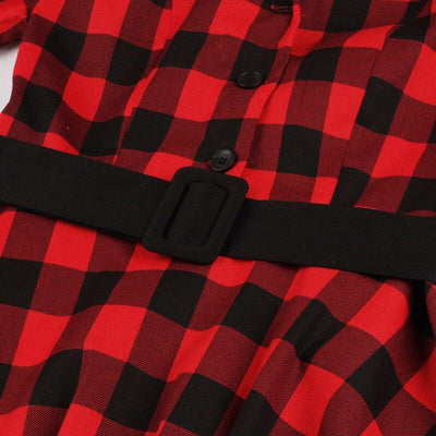 Rochie Cămașă Vintage Check