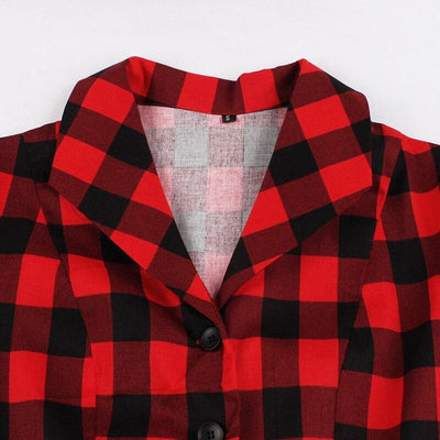 Rochie Cămașă Vintage Check