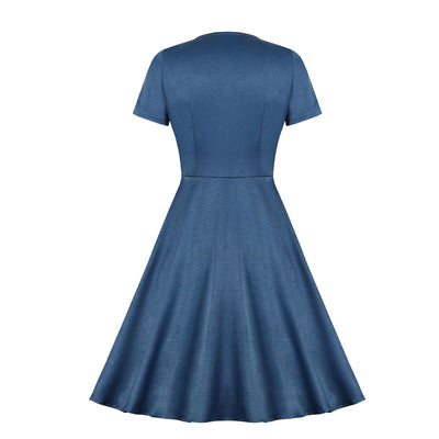 Rochie De Epocă Cu Gât Barcă