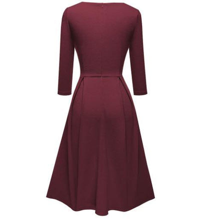 Anii 60 Anii 70 Rochie Burgundy