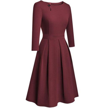 Anii 60 Anii 70 Rochie Burgundy