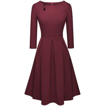 Anii 60 Anii 70 Rochie Burgundy