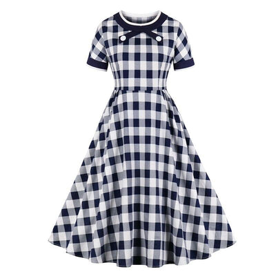 Rochie Din Bumbac Vintage Check