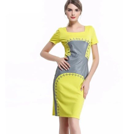 Rochie Vintage Chic Pencil Galben