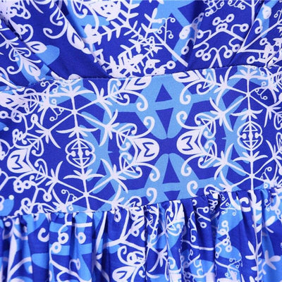 Rochie De Craciun Vintage Albastra