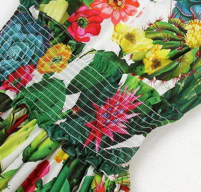 Rochie De Damă Vintage Din Bumbac