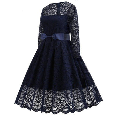 Rochie De Gală Vintage Bleumarin