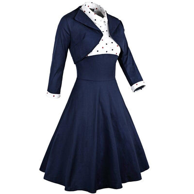 Rochie Vintage Plus Size Toamna