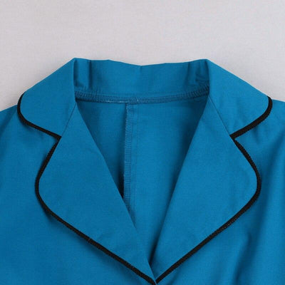 Rochie Vintage Marime Plus Guler Crestat