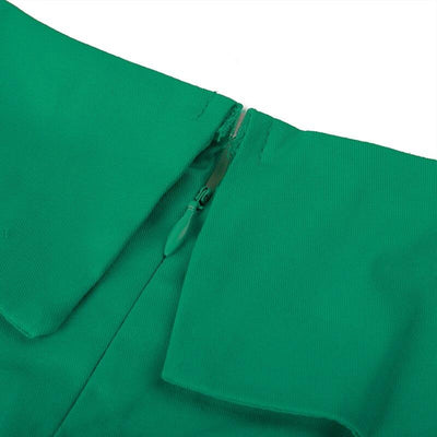 Rochie Vintage Plus Size Verde Iarna