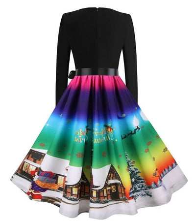 Rochie De Crăciun Vintage Winter Sky