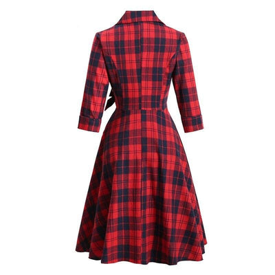 Rochie Vintage Din Bumbac De Iarnă