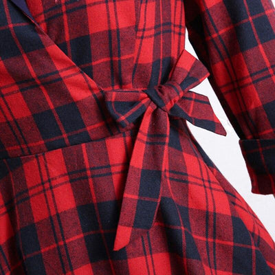 Rochie Vintage Din Bumbac De Iarnă