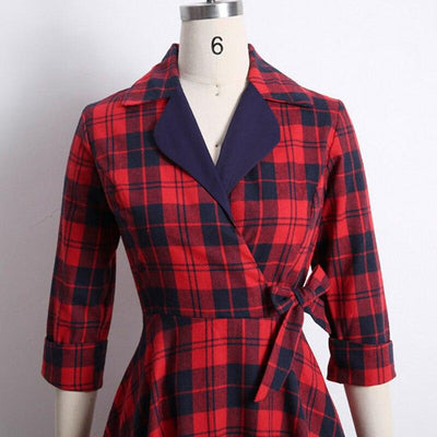 Rochie Vintage Din Bumbac De Iarnă