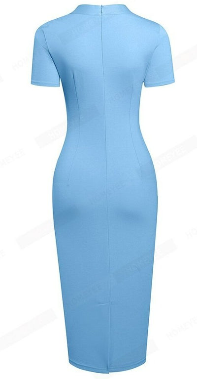 Rochie De Zi Albastră De Epocă