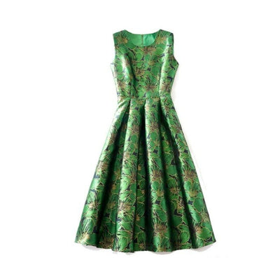 Rochie De Zi Verde Vintage