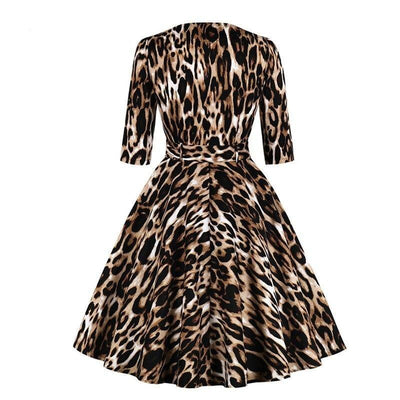 Rochie Leopard De Epocă