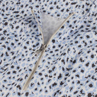 Rochie Vintage Albastră Leopard