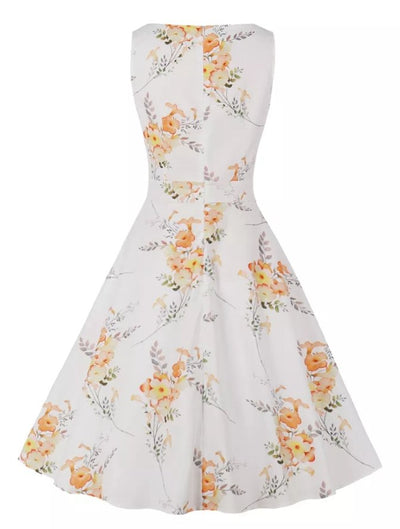 Rochie Albă Lungă De Epocă Anii 50