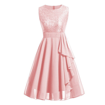 Rochie Lunga Vintage Anii 50 Roz