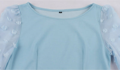 Rochie Boho Lungă Vintage Albastră