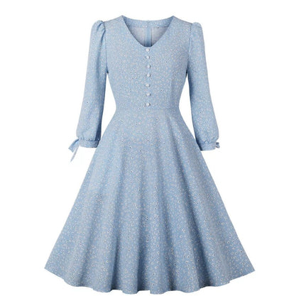 Rochie Boho Lungă Vintage Cu Flori