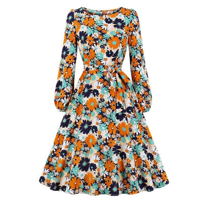 Rochie Vintage Cu Maneca Lunga Liberty Flower
