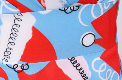 Rochie De Crăciun De Epocă Plus Size Albastră