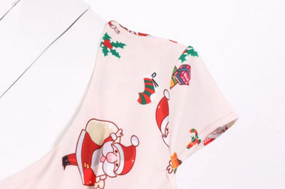 Rochie De Craciun Vintage Marime Plus Roz