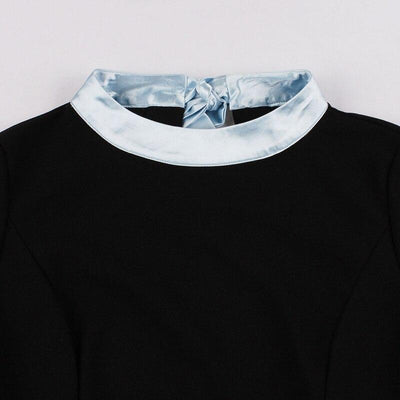 Rochie De Epocă Neagră Argintie