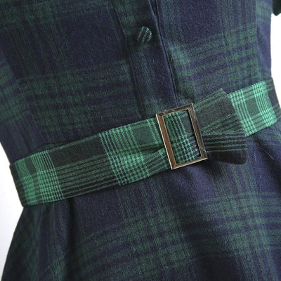 Rochie Vintage Pin Up Business Cu Guler