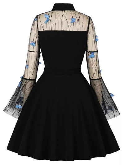 Rochie Vintage Pin Up Fluturi