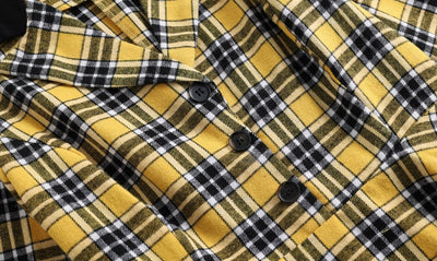 Rochie Vintage Cu Dungi Galbene Și Negre