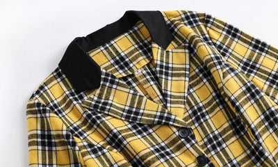 Rochie Vintage Cu Dungi Galbene Și Negre