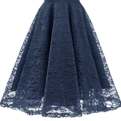 Rochie De Recepție Vintage Bleumarin