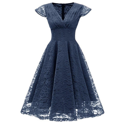Rochie De Recepție Vintage Bleumarin