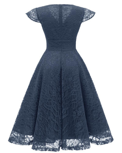 Rochie De Recepție Vintage Bleumarin