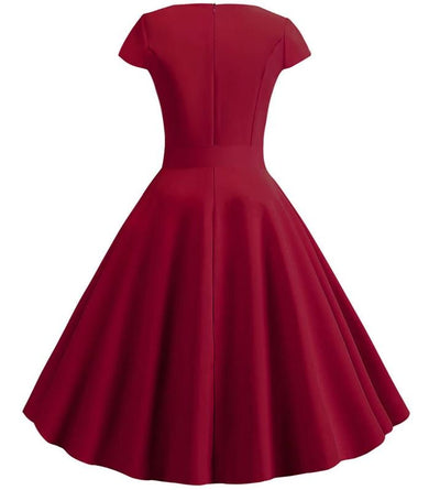 Rochie Vintage Romantic Burgundy