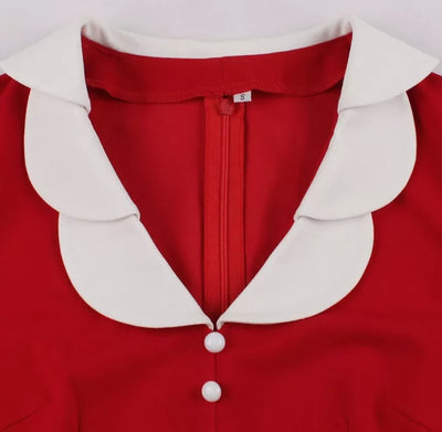 Rochie Vintage Roșie Pasiune