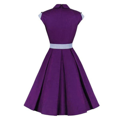 Rochie Cămașă Mov Sexy De Epocă