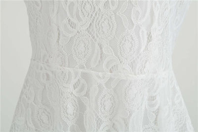 Rochie Trapez Vintage Albă