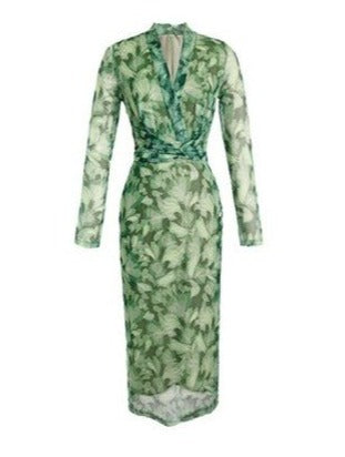 Rochie Vintage Verde Anii 40